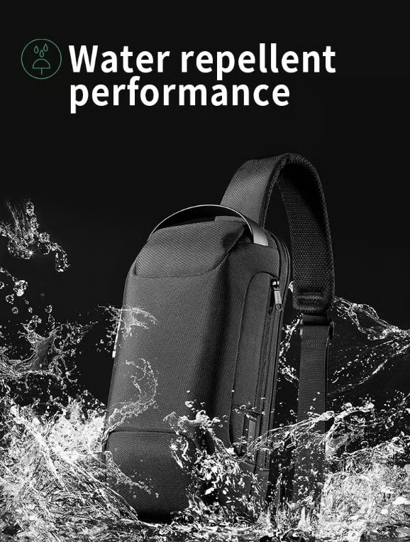 New Carbon Fiber Streamline Anti-Theft Sling Bag