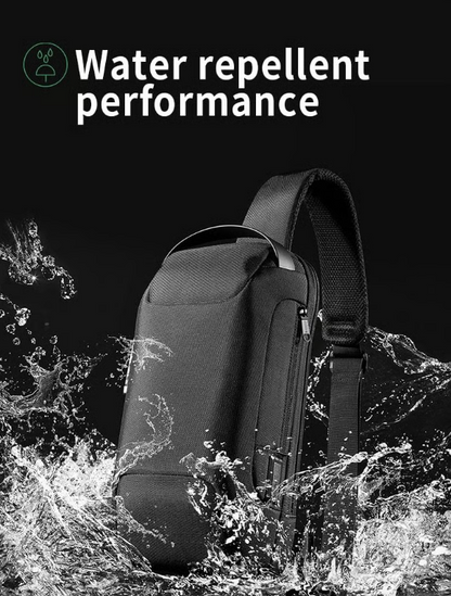 New Carbon Fiber Streamline Anti-Theft Sling Bag