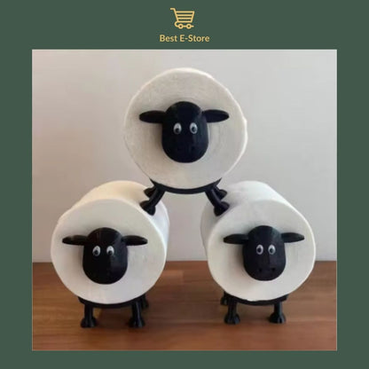 🐑 Black Sheep Toilet Paper Holder: Cute & Functional 🧻✨