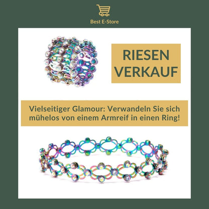 🎁 Das perfekte Geschenk: Wandelbarer Armreif  funkelnden Zirkoniasteinen 💎