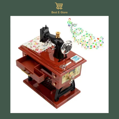 🎼 Charming Sewing Machine Music Box: Perfect Gift 🎁
