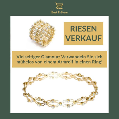 🎁 Das perfekte Geschenk: Wandelbarer Armreif  funkelnden Zirkoniasteinen 💎