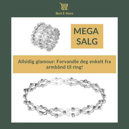 🎁 Den perfekte gaven: Konvertibel armring med glitrende CZ-glamour 💎