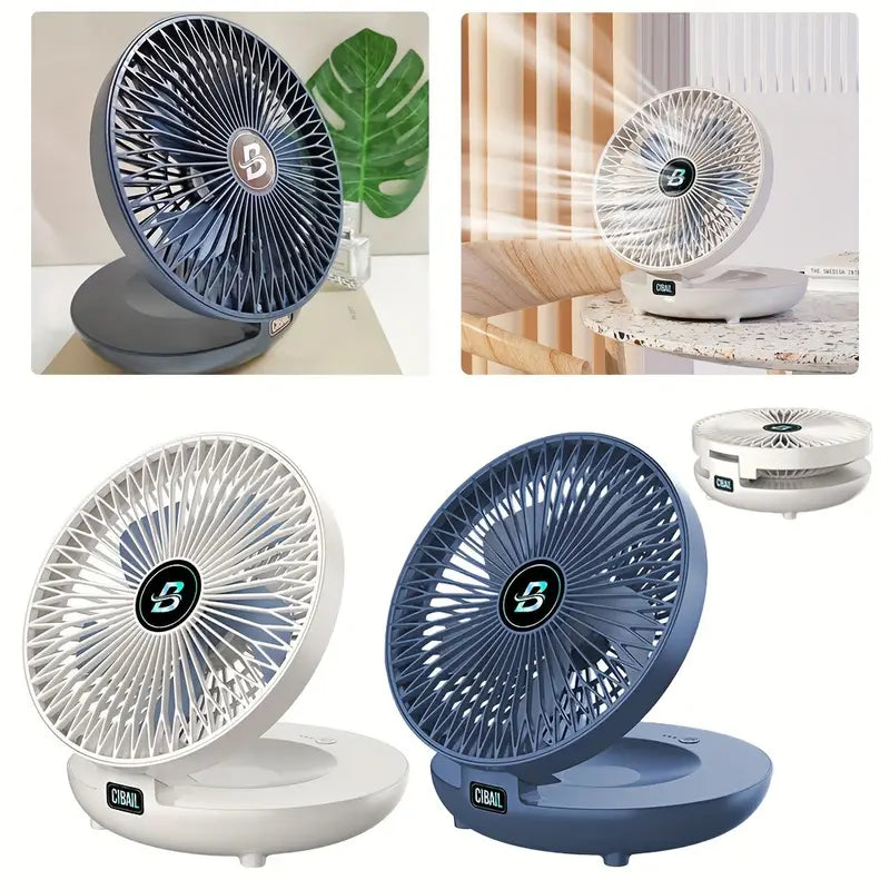 Portable Foldable Fan with Rechargeable Battery