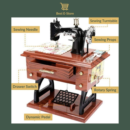 🎼 Charming Sewing Machine Music Box: Perfect Gift 🎁