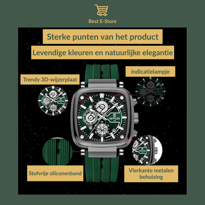 ⭐ Premium Herenhorloge met Chronograaf – Strak Design, Tijdloze Stijl & het Perfecte Cadeau 🎁