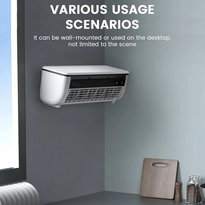 Portable Rechargeable Wall Mounted Air Conditioner Fan No Drilling