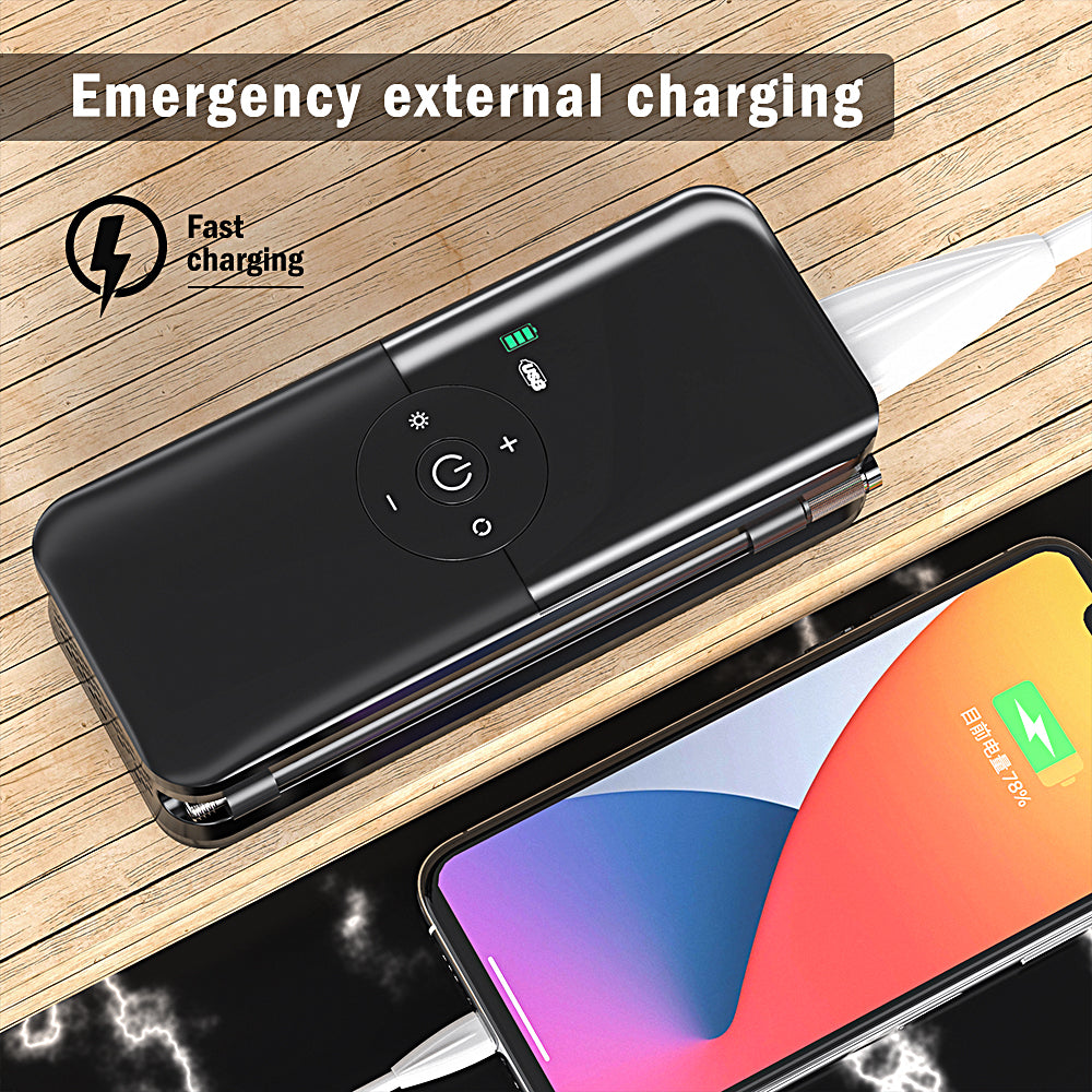 خصم اليوم الأخير 65% | باور بانك محمول للسيارة مزود بمضخة هواء🔥