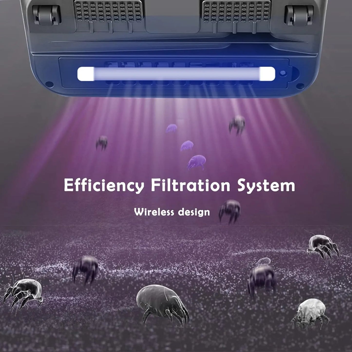 Mite Remover, Foldable Mattress Vacuum Bed