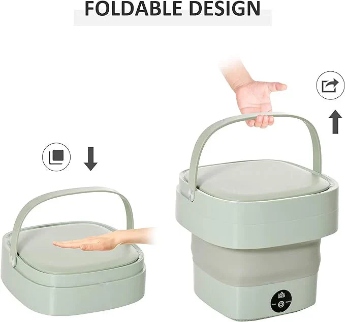 Portable Folding Washing Machine – 16L Mini Washer With 3 Modes