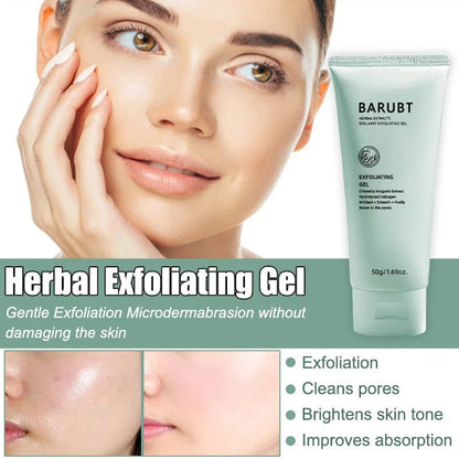 Herbal Exfoliating Gel - Skin Moisturizing Exfoliating Gentle Cleansing Gel Deep Brightening Gel