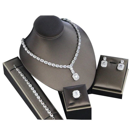 Ladies' Banquet Party Jewelry Four-Piece Set